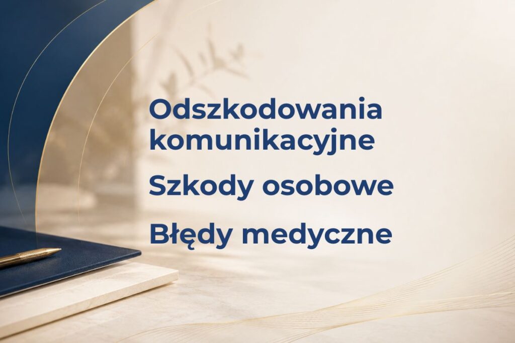 Odszkodowania komunikacyjne, szkody osobowe i błędy medyczne